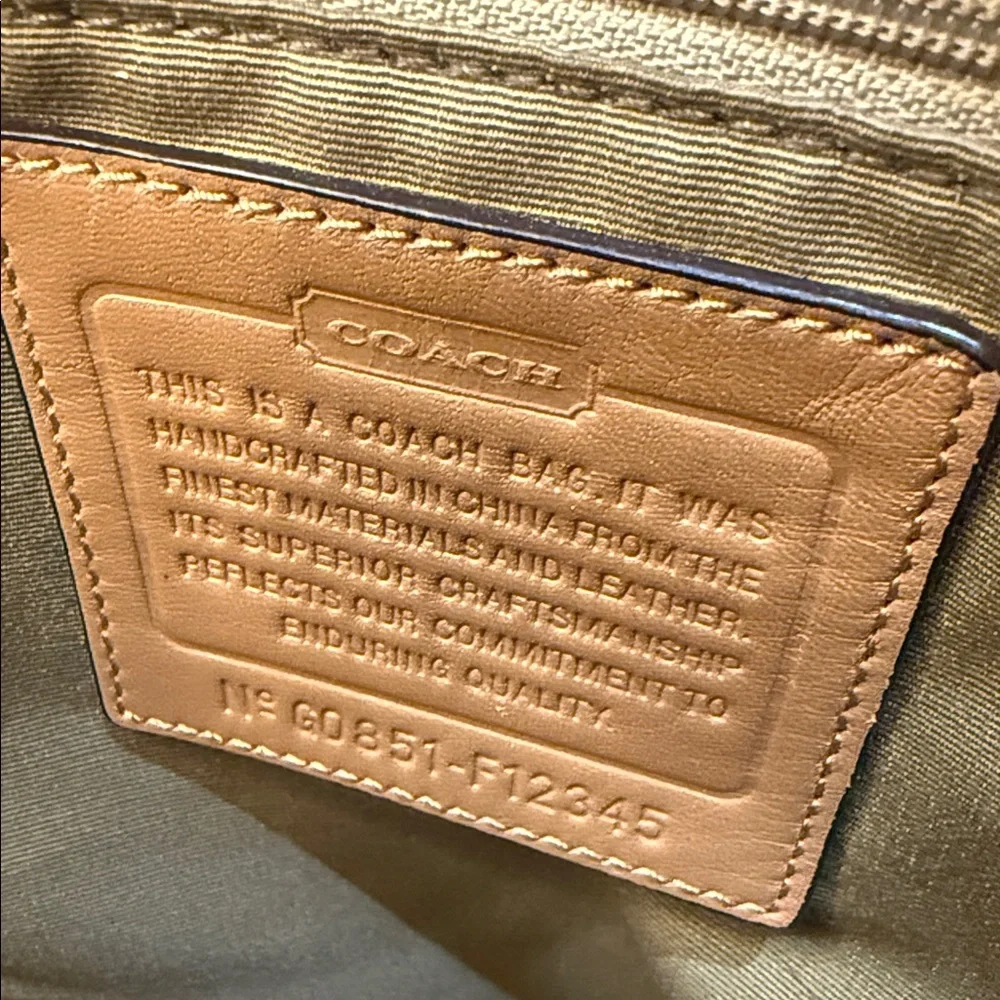 Coach Soho Mini C monogram Tan and Brown Tote Bag